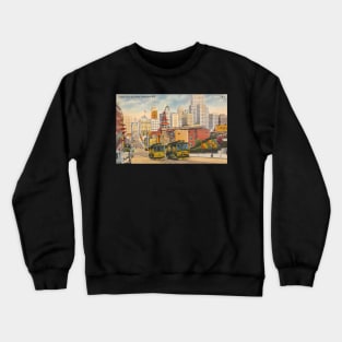 Cable Cars on San Francisco Hill Crewneck Sweatshirt